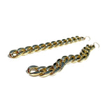 MPR x THE IMAGINARIUM: Balloon Curb Small Chain Link XL Long Hooks in Gold