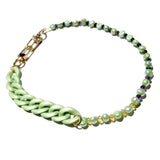 MPR x IMAGINARIUM: Green Pearl + Mint Green Acrylic Chain Necklace