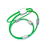 MPR Maxi Cable Collection: XL Maxi Pyramid Cuff in Green