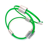 MPR Maxi Cable Collection: XL Maxi Pyramid Cuff in Green