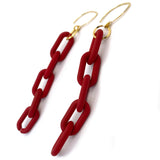 MPR x THE IMAGINARIUM: Red Small Chain Links with Gold Hooks