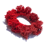 MPR x THE IMAGINARIUM: Red Colorblock Chain Scrunchy Bracelet