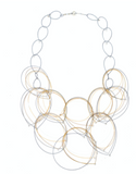 Feather Teardrop Maxi Necklace