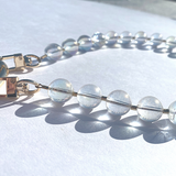 Sea Change Bead Mask Chain Necklace- Iridescent Clarity