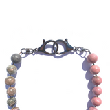Sea Change Bead Mask Chain Necklace- Blush