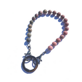 Sea Change Bead Mask Chain Necklace- Blush