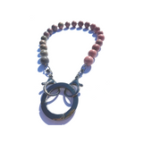 Sea Change Bead Mask Chain Necklace- Blush