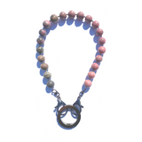 Sea Change Bead Mask Chain Necklace- Blush