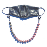 Sea Change Bead Mask Chain Necklace- Blush