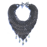 Sea Change Choker Hanky Necklace in Black/Gunmetal