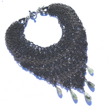 Sea Change Choker Hanky Necklace in Black/Gunmetal