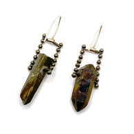 Sea Change Titanium Quartz Swing Earrings