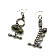 Sea Change Pearl Toggle Earrings