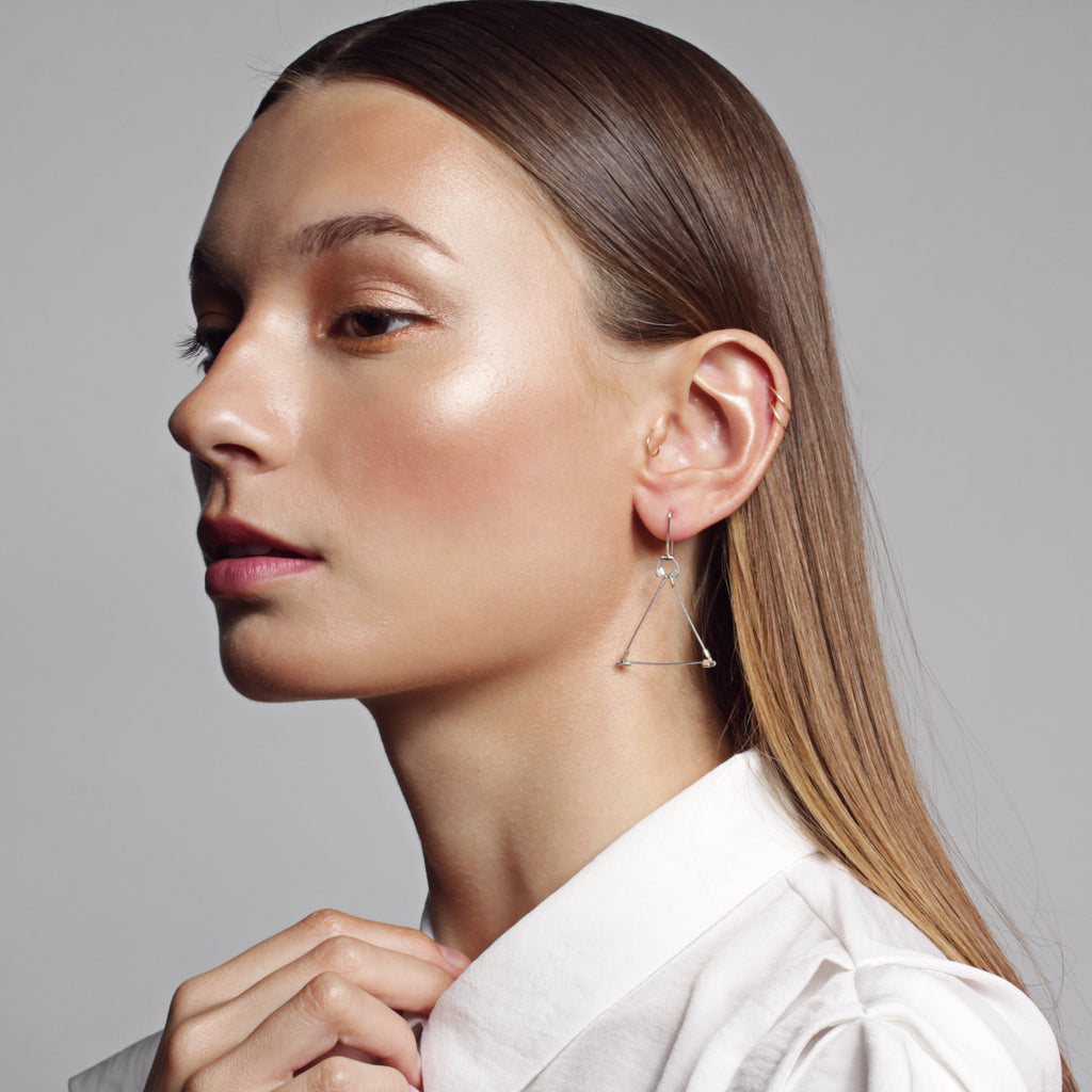 Triangle Hook Earrings – Meghan Patrice Riley