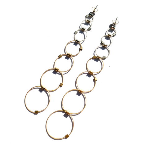 MPR x Golden Glow Earrings: Triplet Max Posts (All Gold)