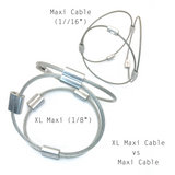 MPR Maxi Cable Collection: XL Maxi Pyramid Cuff in Steel