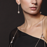MPR Maxi Cable Collection: Pearl Line Drop Earrings