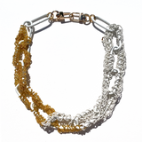MPR x THE IMAGINARIUM: White+Gold Chain Links Necklace