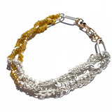 MPR x THE IMAGINARIUM: White+Gold Chain Links Necklace