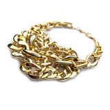 MPR x THE IMAGINARIUM: Woven Chain Link Melange Necklace #1 in Gold (Large)