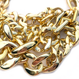 MPR x THE IMAGINARIUM: Woven Chain Link Melange Necklace #1 in Gold (Large)