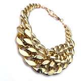 MPR x THE IMAGINARIUM: Woven Chain Link Melange Necklace #3 in Gold (Medium)