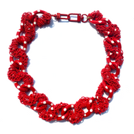 MPR x THE IMAGINARIUM: Yayoi Polka Dot Red Chain Links Necklace