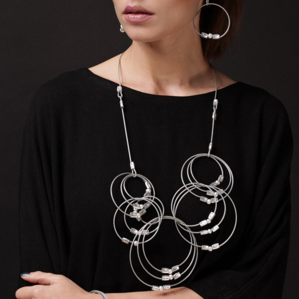 MPR Maxi Cable Collection: Pearl Dot Hooks in Steel – Meghan Patrice Riley